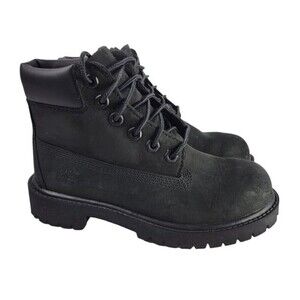 Timberland Kids Premium 6″ Waterproof Black Boots Size 13 Classic Insulated